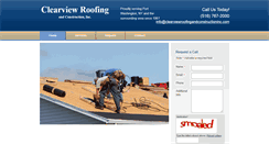 Desktop Screenshot of clearviewroofingandconstructioninc.com