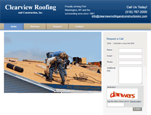 Tablet Screenshot of clearviewroofingandconstructioninc.com